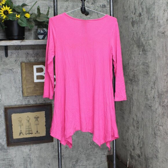 NWT White Mark Women's Makayla Tunic 1302-06-S S Fuschia Pink - Picture 4 of 6